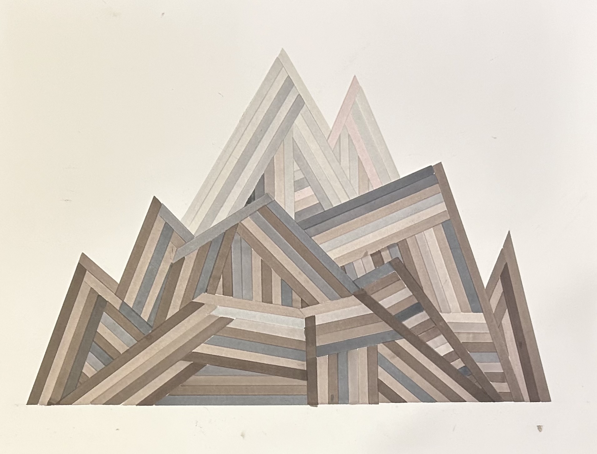 Example of topographic study drawing